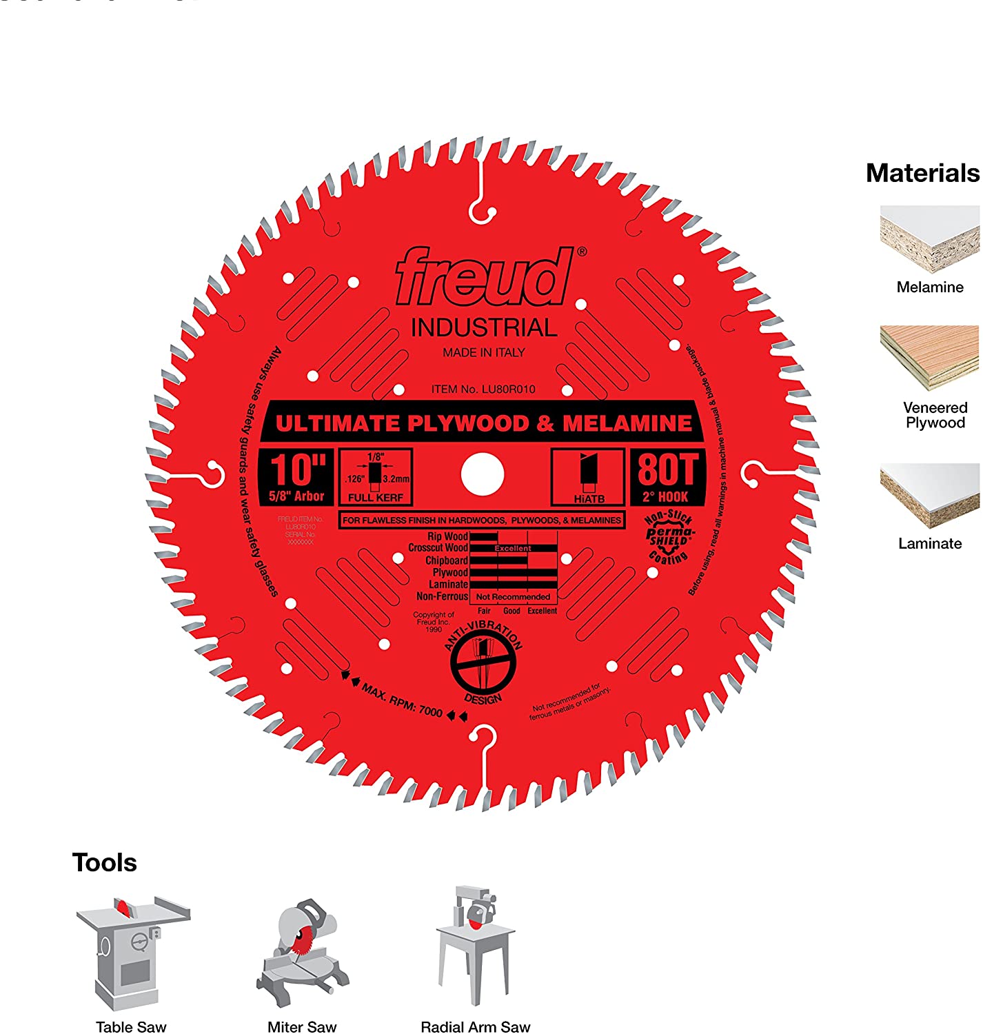 Freud 10" Ultimate Plywood & Melamine Blade