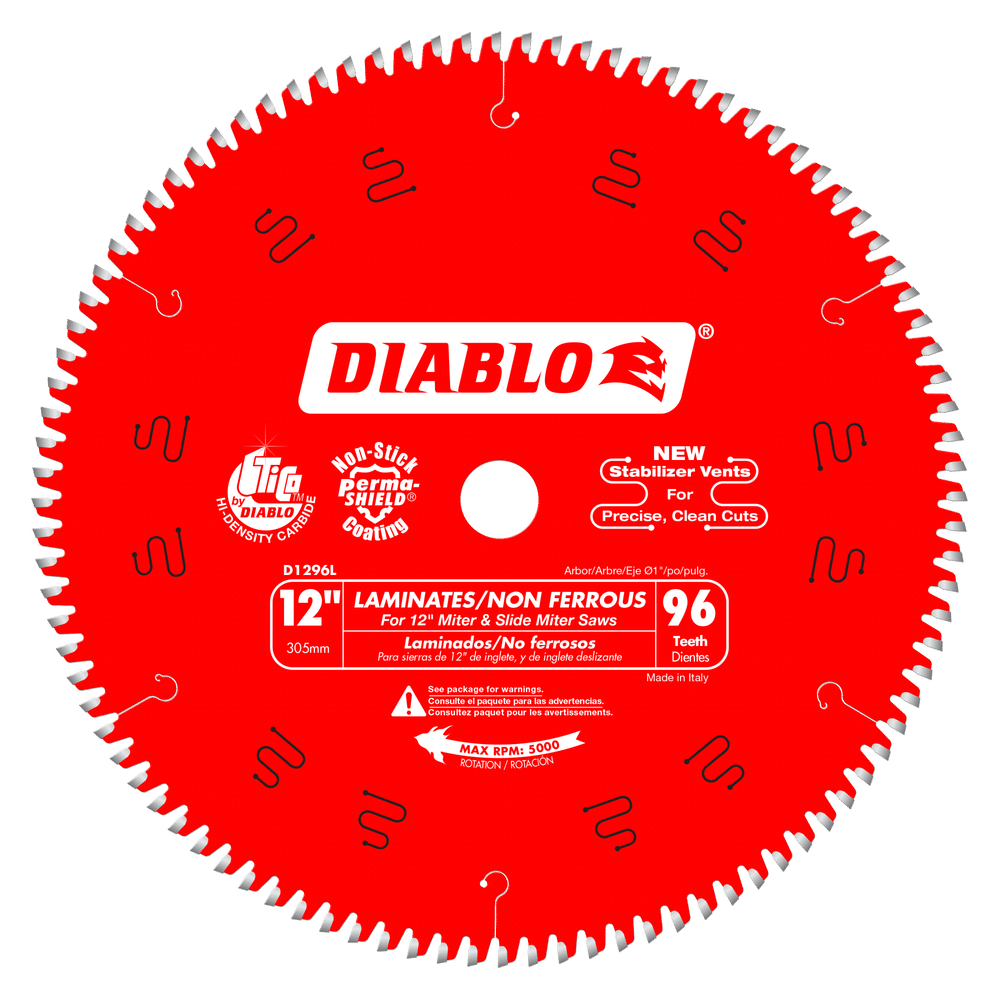 Diablo 12 in. x 96 Tooth Laminate / Aluminum Saw Blade