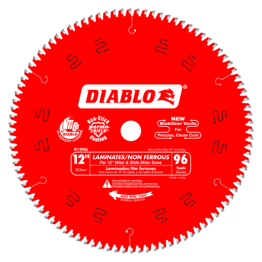 Diablo 12 in. x 96 Tooth Laminate / Aluminum Saw Blade