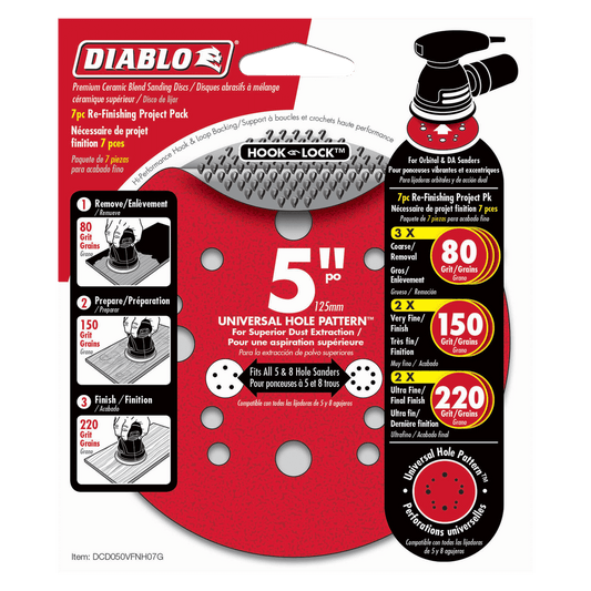 Diablo 5 in. ROS Hook & Lock™ Disc Project Pack Refinish